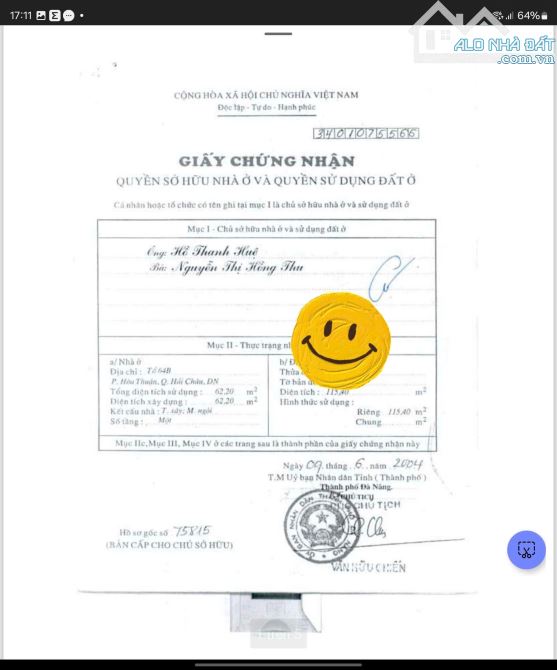 📌📌📌Làm việc trực tiếp!!!Bán đất 115.4m2, kiệt thông 6m, Trưng Nữ Vương, Hải Châu 🍀 - 1