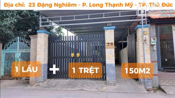 Nhà 1 trệt 1 lầu 3PN đg Đặng Nghiêm p.Long thạnh Mỹ Q9 150m2 - 2