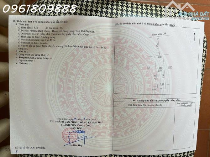Bán 03 lô KDC Bách Quang, Sông Công, lô góc 166m2, hai lô cạnh lô 87,5m2, giá bán hợp lý - 3