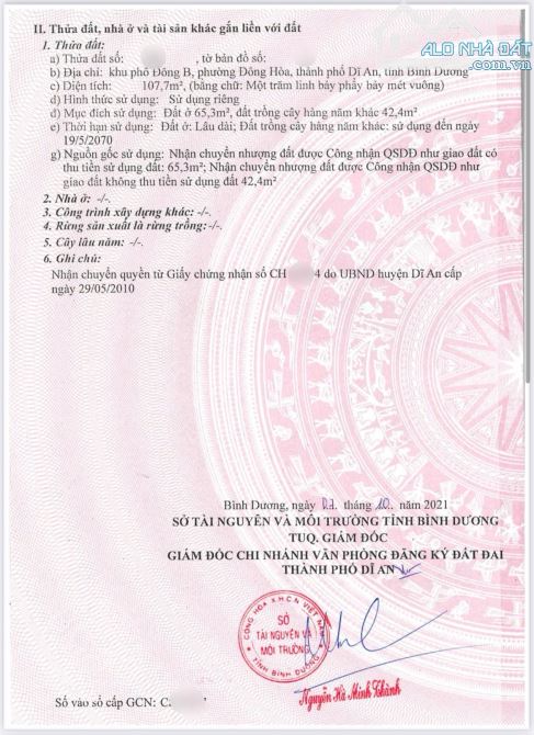 4Tỷ TL🔥Bán đất 107,7m2_Tặng nhà cấp 4 cách đường Nguyễn Công Hoan 20m_p.Đông Hòa_Tp.Dĩ An - 4