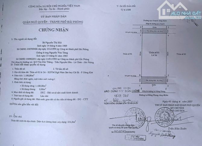 Bán 17 lô đất mặt đường Lê Hồng Phong quận Ngô Quyền và Hải An Hải Phòng - 5