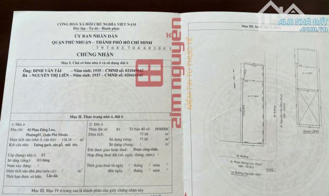 Bán Nhà Góc 2 Mặt Tiền Số: 40 - 42 Phan Đăng Lưu, Phường 5, Quận Phú Nhuận. - 5