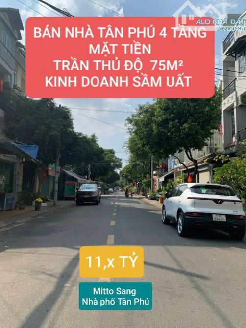 🏡 BÁN NHÀ 4 TẦNG MẶT TIỀN TÂN PHÚ – 75M² – KINH DOANH SẦM UẤT 🎯 - 9