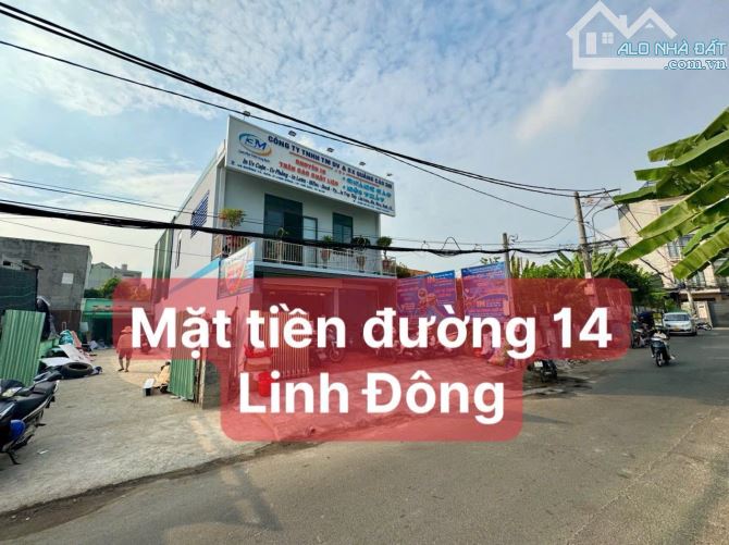 Đất mặt tiền đường số 14 P.Linh Đông cách đường Phạm Văn Đồng 50m