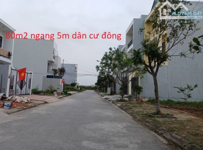 Bán 80m2 tại khu Tái Định Cư Ngọc Xuyên ,Quận Đồ Sơn  đường trải nhựa đèn cao áp.