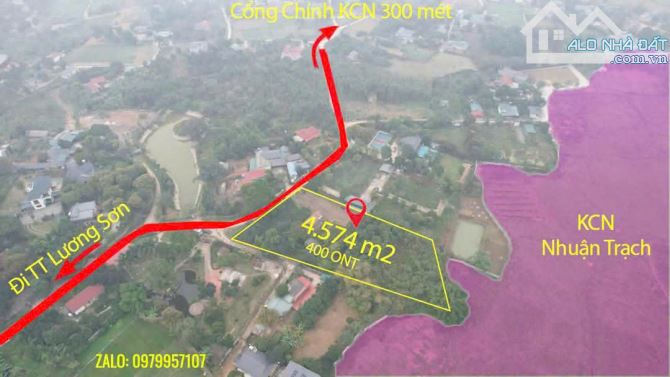 BÁN LÔ ĐẤT 4570m² SIÊU TIỀM NĂNG- GIÁ CỰC RẺ - SÁT KHU CÔNG NGHIỆP NHUẬN TRẠCH