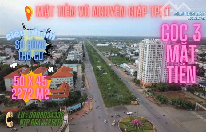 2272m2 3 MẶT TIỀN FULL THỔ CƯ VÕ NGUYÊN GIÁP TP CẦN THƠ