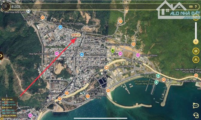 Cần bán lô đất đẹp tại Hồ Sĩ Dương, Vĩnh Hoà, Nha Trang. - Đường nhựa rộng 10m. - 4