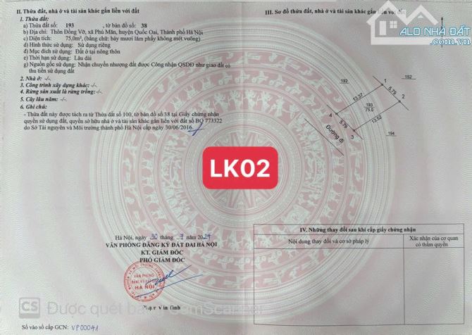 Bán đất Phú Mãn Hoà Lạc diện tích từ 75m đến 100m giá từ hợp lí 1 đến 2 tỷ - 1