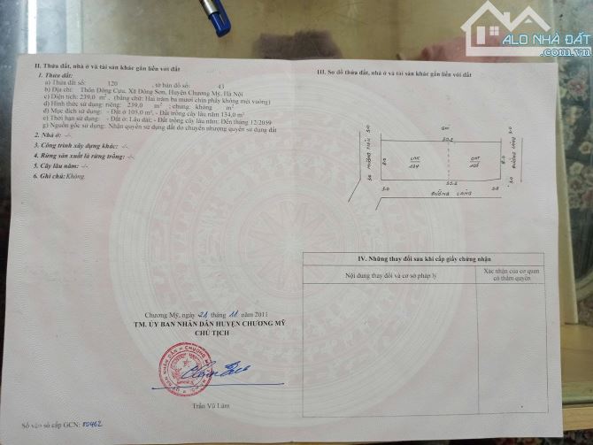 Bán đất Đông Sơn gần quốc lộ 6 diện tích 239m giá nhỉnh 3 tỷ - 1