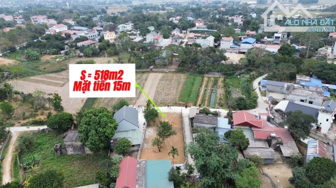 Cần Bán Lô Đất nghỉ Dưỡng S=518m2 Full thổ cư, lô góc View Cánh Đồng thoáng đãng, Sẵn sổ - 1