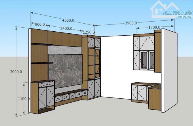 Hoàng Mai 40m 3 Tầng dân xây giá 5.68 TỶ, Ngõ thông gần phố ô tô qua nhà - 2