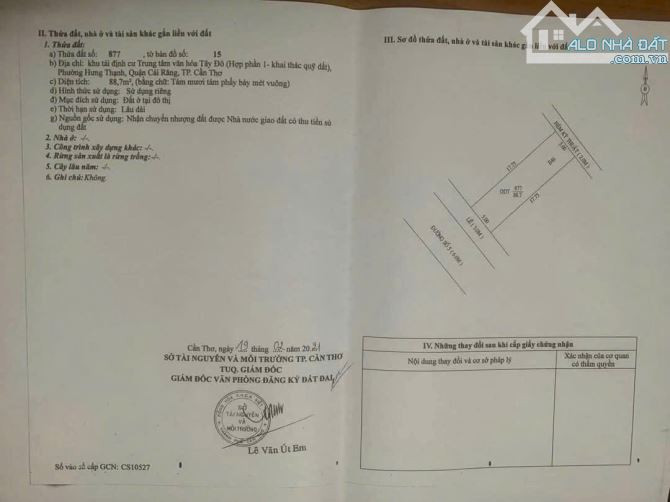 🌱 BÁ.N NỀN E46 ĐƯỜNG SỐ 5 KHU VĂN HÓA TÂY ĐÔ, PHƯỜNG HƯNG THẠNH, Q CÁI RĂNG, TP CẦN THƠ. - 2