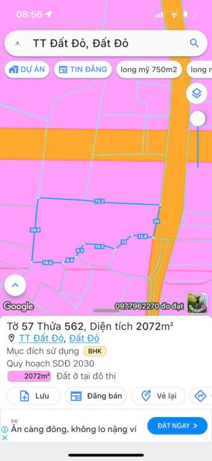 BÁN HƠN 2000M2 SẴN THỔ CƯ - TRUNG TÂM TT ĐẤT ĐỎ , LONG ĐẤT .BRVT - 4