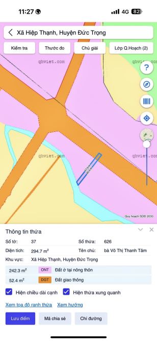 ✨ SIÊU PHẨM GIÁP SUỐI: 5x60m (75m2 ONT), cạnh SB Liên Khương, cách QL20 hơn 1Km - 1.32 Tỷ - 5