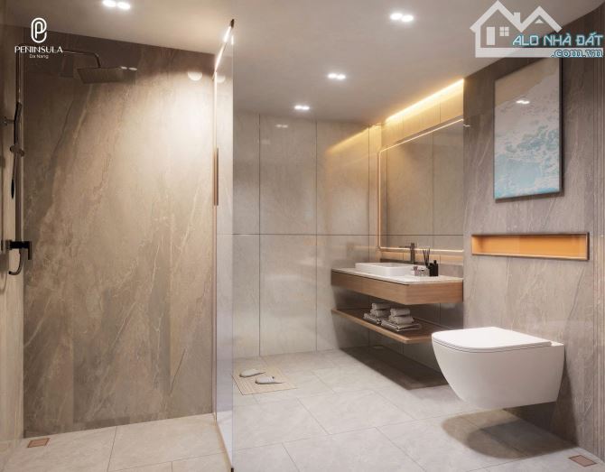 BÁN CĂN HỘ 2PN - 61,8 m2 GIỎ HÀNG PENINSULA - GIÁ 3 TỶ 950 BÀN GIAO FULL NỘI THẤT - 12