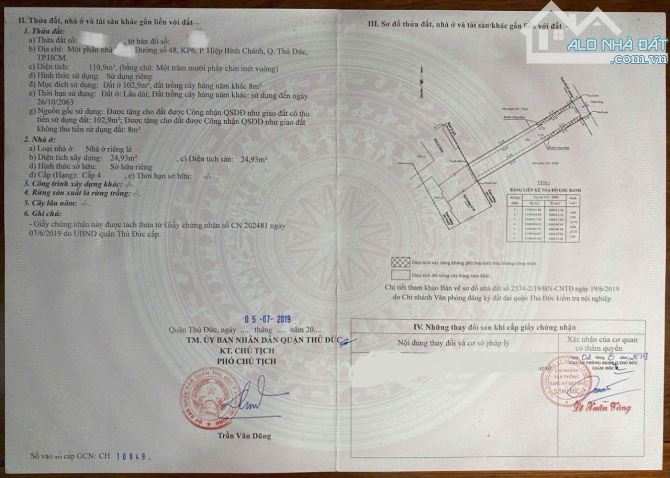 Bán lô đất giá đầu tư 110m2 Đ.Số 48 đường xe hơi, P.Hiêp Bình Chánh, TP.Thủ Đức SHR
