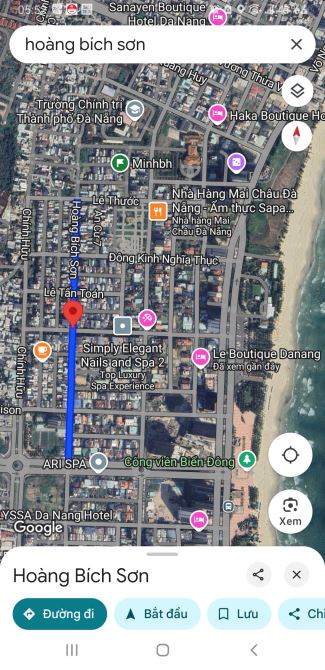 Cần bán lô đất MT đường 7m5 Hoàng Bích Sơn trục thông Phạm Văn Đồng, Gần Biển Mỹ Khê