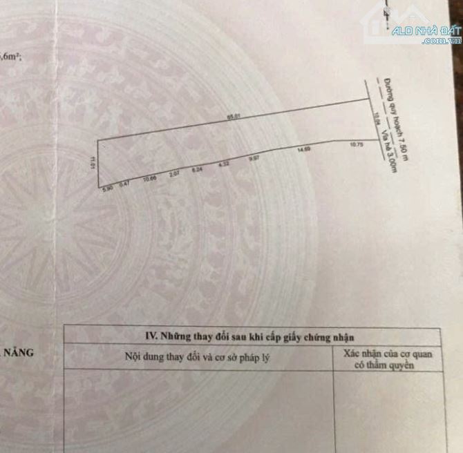 BÁN 600m ĐẶNG VŨ HỶ - ĐÀ NẴNG, VỊ TRÍ ĐẸP ĐƯỜNG KINH DOANH DỊCH VỤ DU LỊCH 7m5 GIÁ CHỈ 8Xt