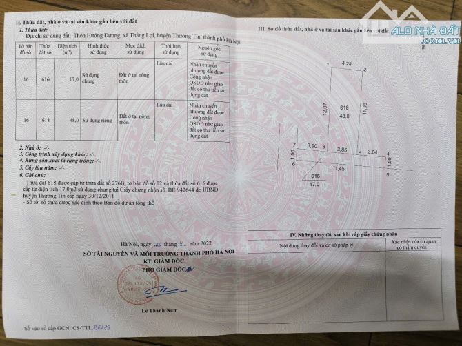 🚀 Đất THẮNG LỢI - THƯỜNG TÍN - HÀ NỘI  🌽VGần đường QL1A mà giá có 1,2xx tỷ - Diện tích: - 1