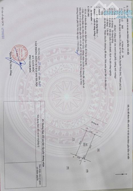 Chính chủ bán lô đất dịch vụ Vân Canh diện tích 68m, MT:4,85 giá 10 tỷ - 1