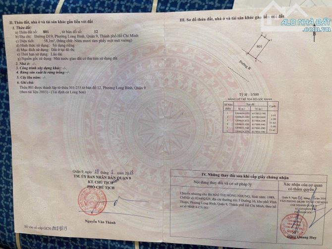 Bán Đất 58m2 gần Suối Tiên Đường Nguyễn Xiển, Phường Long Bình, Quận 9 - 1