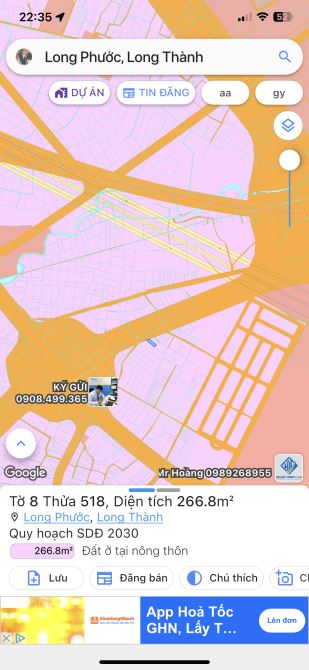 Bán 266 m2 mặt tiền 25c cổng vào sân bay giá mềm - 2