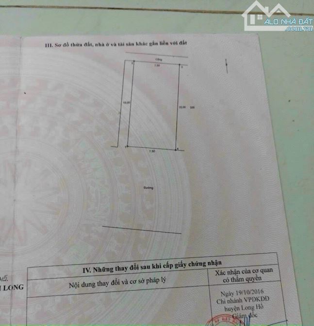 BÁN  NỀN BIỆT THỰ 1,75 TỶ, TRỤC CHÍNH KDC HOÀNG HẢO, VĨNH LONG - 3