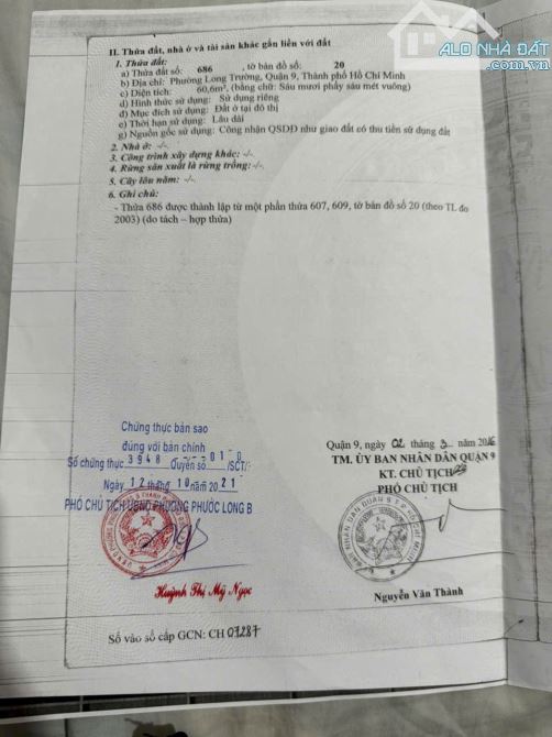 Bán đất hẻm xe hơi. Đường lã xuân oai .P long trường .tp thủ đức - 3