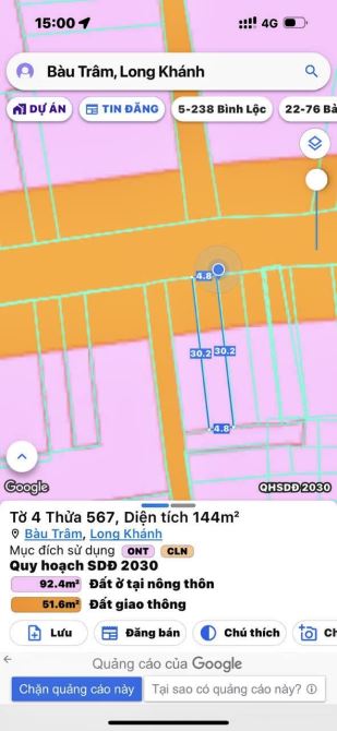 ✨ 4.8M x 30M (Full ONT), 2 Mặt Tiền đường Điểu Xiển khúc gần chợ và trung tâm KD - 2.23 Tỷ - 4