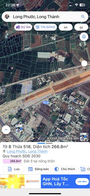 Bán 266 m2 mặt tiền 25c cổng vào sân bay giá mềm - 4