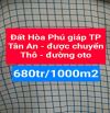 Đất Hòa Phú - được chuyển thổ - Đường oto 👉 680.tr/1.000m2 • Gần tỉnh lộ - Dân cư đông -