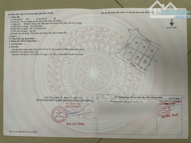ĐẤT NGAY KHU SUN VALLEY BẢO LỘC - THUỘC LỘC QUẢNG