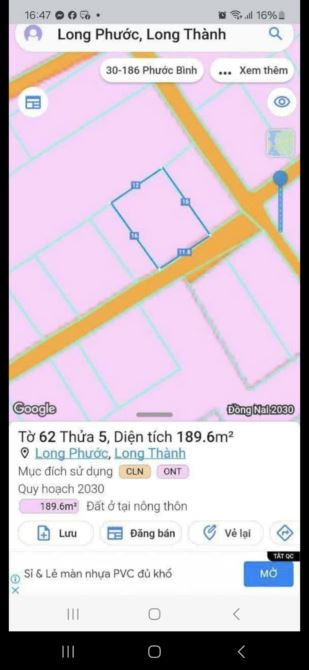 Bán lô đất 189 m2 có nhà nay ngã tư 67 giá mềm