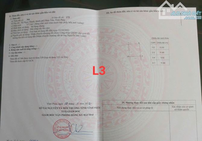 Cần bán 1200m2 đã chia làm 3 sổ mua 1 sổ cũng bán tại ngọc thanh vĩnh phúc - 1