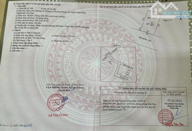 BÁN NHÀ 3 TẦNG HẺM 5M 391 ĐƯỜNG 30 THÁNG 4 - 1