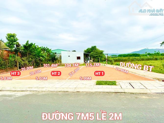 Mặt Tiến đường Hòn Tàu Nam Phước - Rộng 7m5 - Đối diện chợ Huyện giá 1 ty 3xxtr - 1