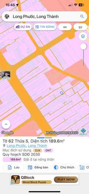 Bán lô đất 189 m2 có nhà nay ngã tư 67 giá mềm - 1