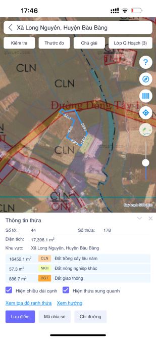 Bán 3.5 hecta đất cây trồng xã Long Nguyên, huyện bàu bàng, bình dương - 1