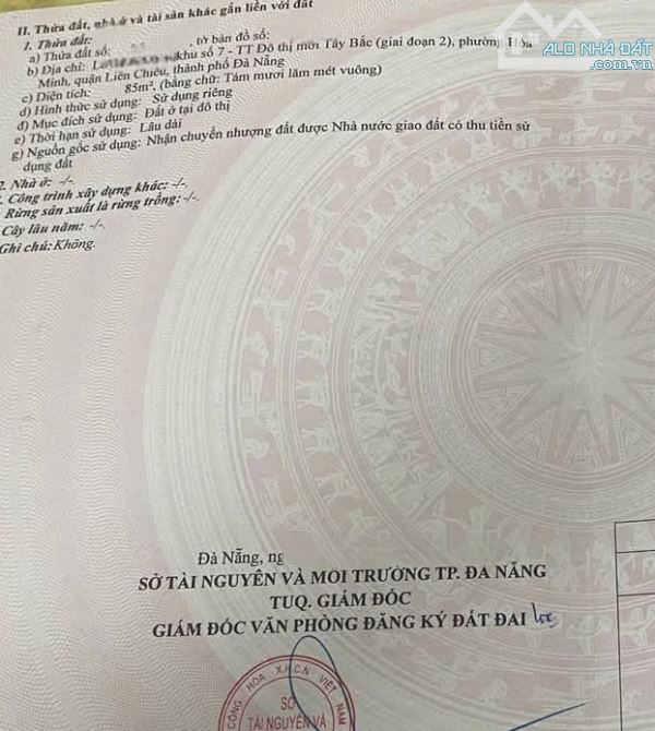 Đất mặt tiền đường 5m5 Hoà Phú Gò Nãy gần Tô Hiệu S= 85m2 (5x17) Đông Nam Giá: 3.49 tỷ - 1