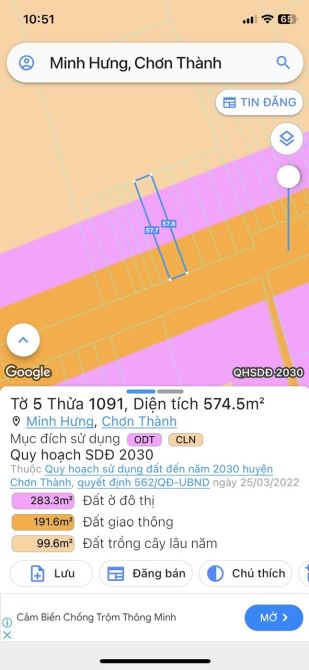 Bán Đất Đường Số 8 Phường Minh Hưng Thị Xã Chơn Thành - 2