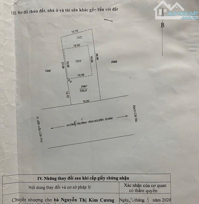 NỀN CỰC ĐẸP XÂY BIỆT THỰ, KHO BÃI MẶT TIỀN ĐƯỜNG TRƯƠNG VĨNH NGUYÊN CÁI RĂNG - 2