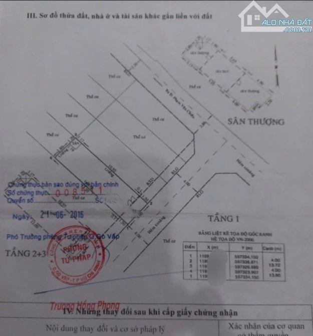 Bán nhà hẻm 6 Phạm Văn Chiêu, ngay ngã 4 Quang Trung, Phan Huy Ích, gần Trường học, 8.5tỷ