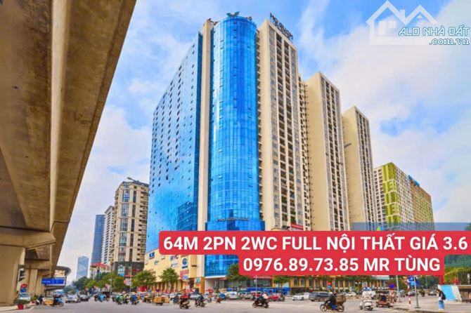 Căn hộ Hồ Gươm Plaza Trần Phú 64m 2pn 2wc full nội thất giá nhỉnh 3 tỷ