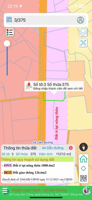 Bán hơn 1 sào 1 cẩm đường gần cổng sau sân bay giá mềm