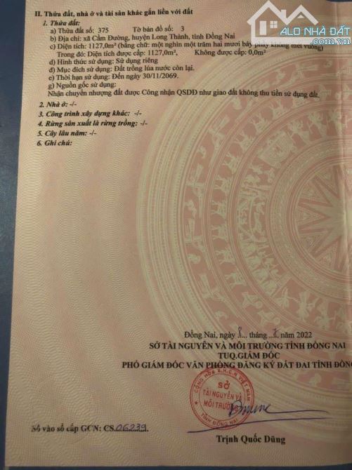 Bán hơn 1 sào 1 cẩm đường gần cổng sau sân bay giá mềm - 1