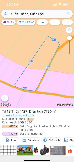 BÁN 90000M2 ĐẤT TAI XUÂN TRƯỜNG XUÂN LỘC ĐỒNG NAI, GẦN TL 766, GIÁ CHI 250TR/S, CO 600TC - 2