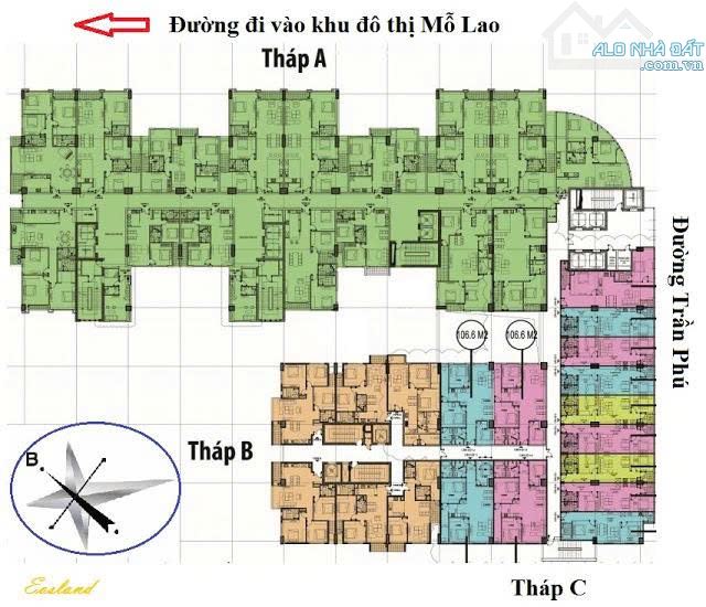 Căn hộ Hồ Gươm Plaza Trần Phú 64m 2pn 2wc full nội thất giá nhỉnh 3 tỷ - 4