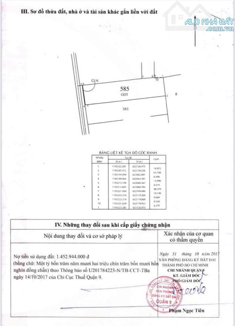 🌿 BÁN LÔ ĐẤT 1.060M² MẶT TIỀN ĐƯỜNG 8, LONG PHƯỚC – 1.048M² THỔ CƯ!