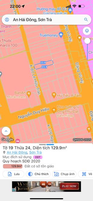 Chính chủ bán đất kiệt nguyễn duy hiệu 130m2 mặt tiền 5.5m giá chỉ 7.5 tỷ thương lượng. - 2